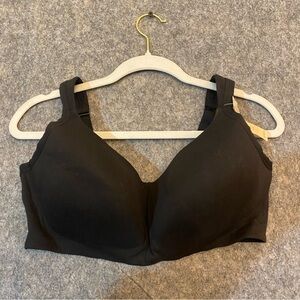 Cacique Cotton No Wire Bra 40DD Tan Comfort Wireless Soft Molded Pads Support